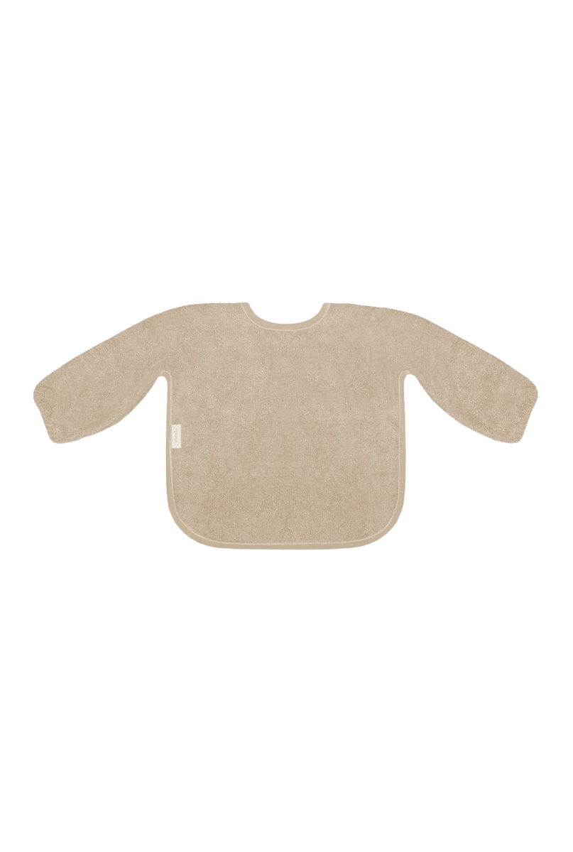 Mister Needle Mouwslab geborduurd naam kraamcadeau cream