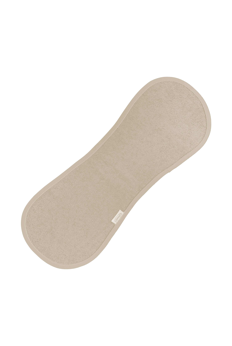 Schouder Spuugdoek geborduurd naam kraamcadeau Mister Needle cream
