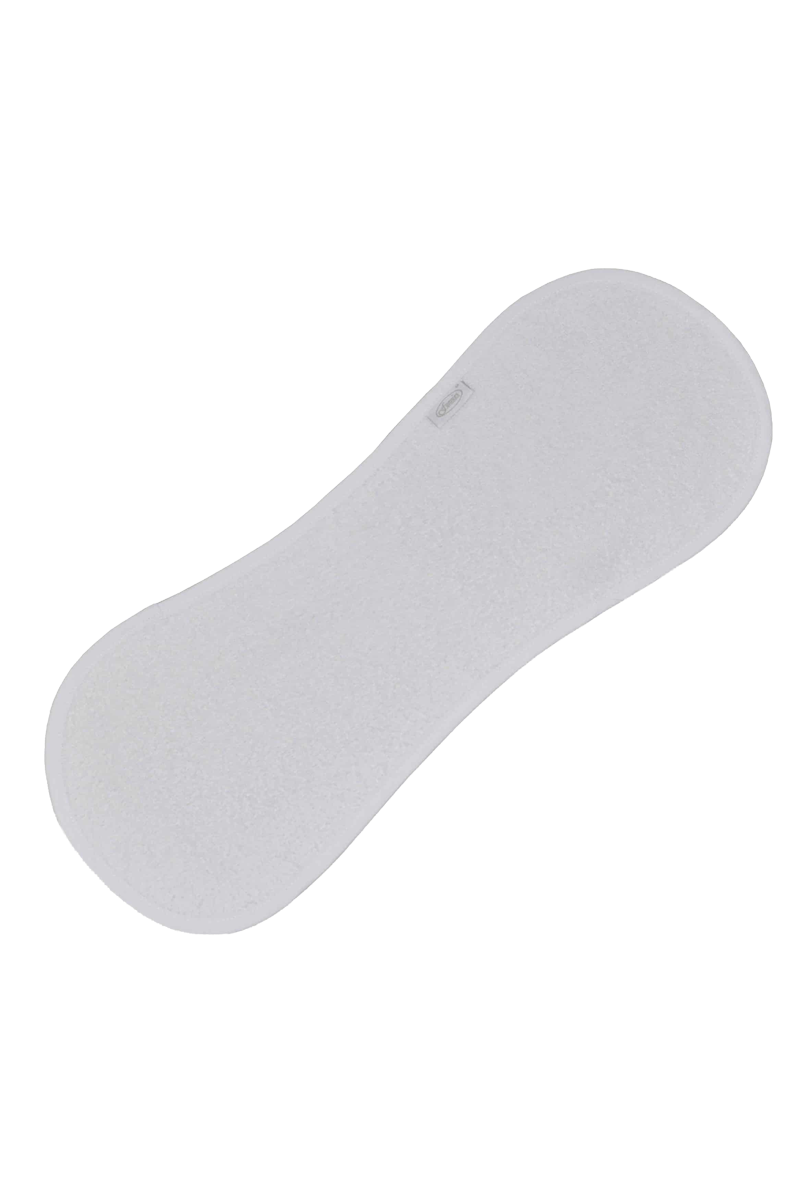Schouder Spuugdoek geborduurd naam kraamcadeau Mister Needle wit